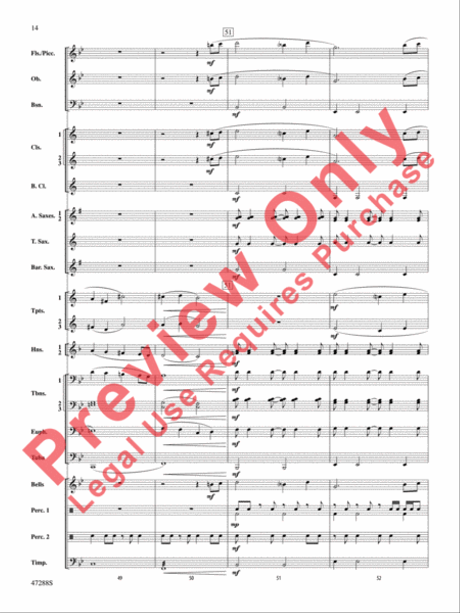 Riverside Overture Concert Band scores gallery preview page 15