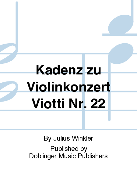 Kadenz zu Violinkonzert Viotti Nr. 22