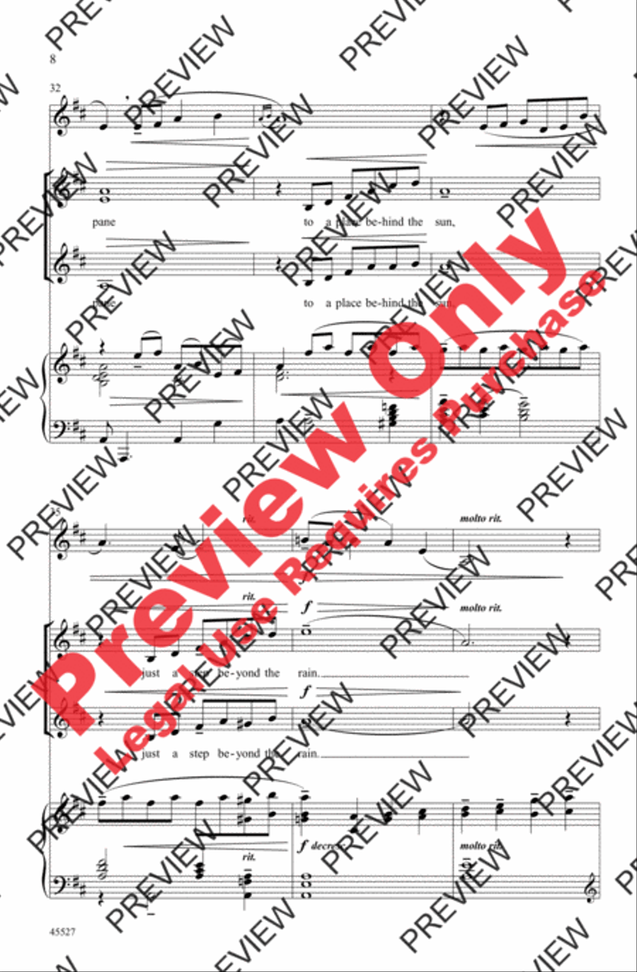 Over the Rainbow Women's Choir scores gallery preview page 8