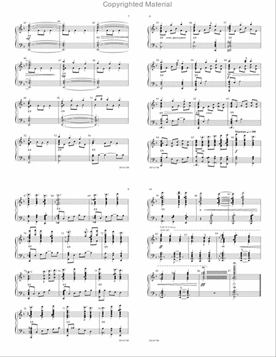 Come, Thou Almighty King 5-Octaves scores gallery preview page 3