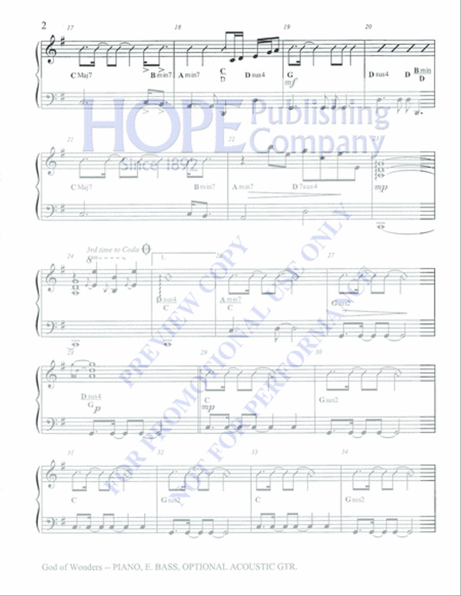 God of Wonders Choir scores gallery preview page 6
