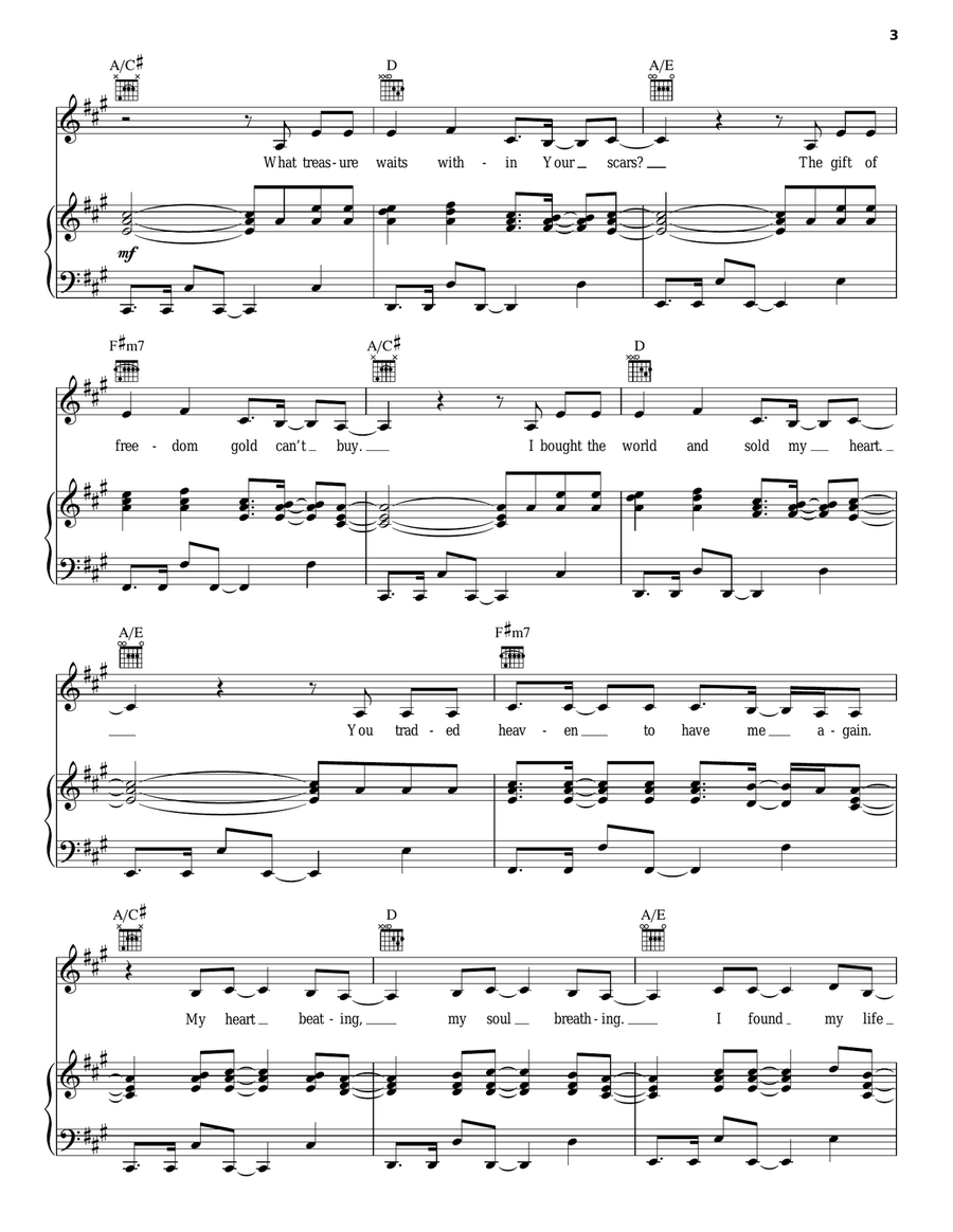 Touch The Sky Touch The Sky Piano, Vocal, Guitar scores gallery preview page 3