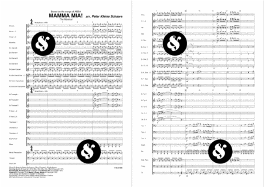 Mamma Mia! Concert Band scores gallery preview page 2