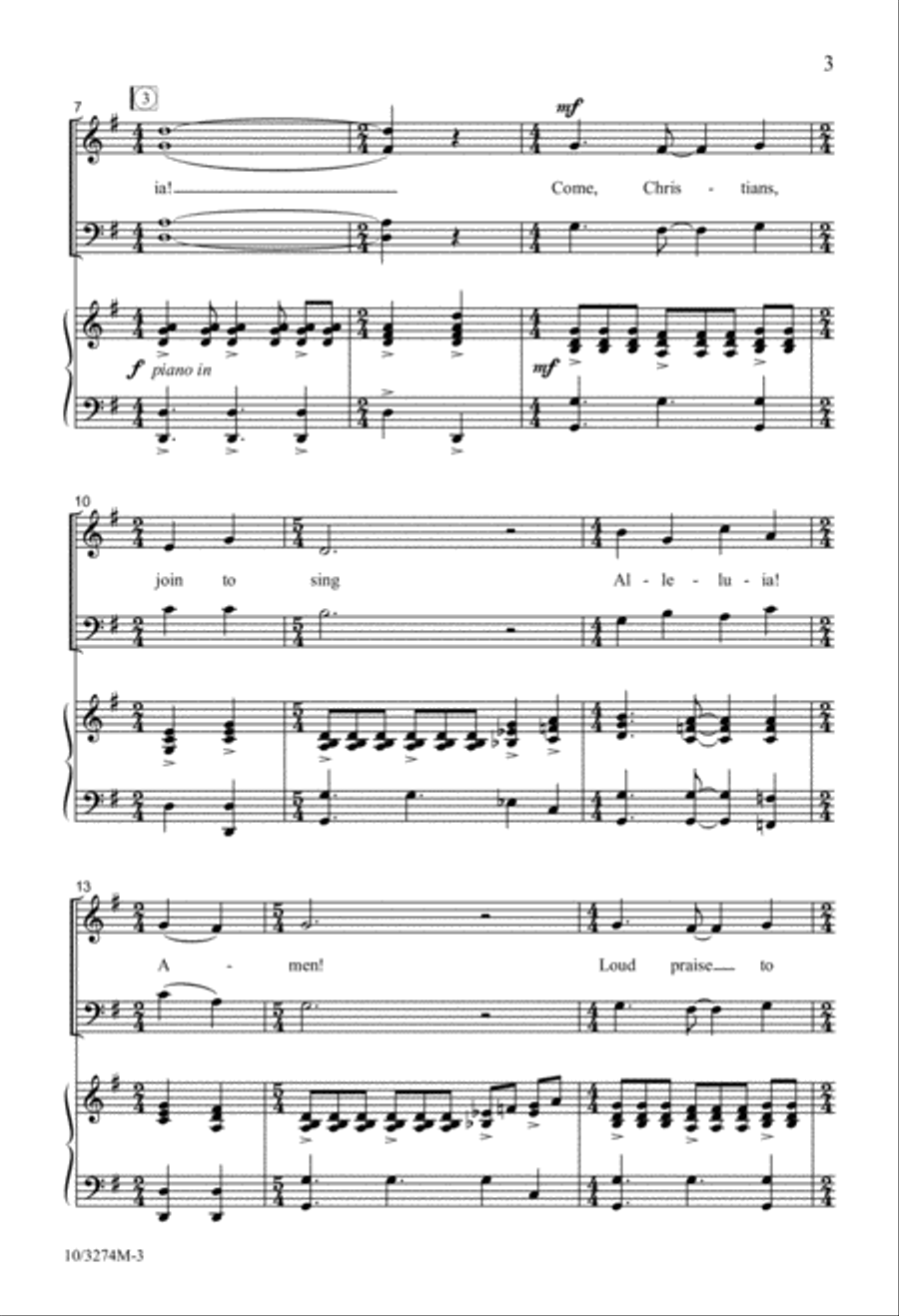 Alleluia, Amen! 4-Part scores gallery preview page 3