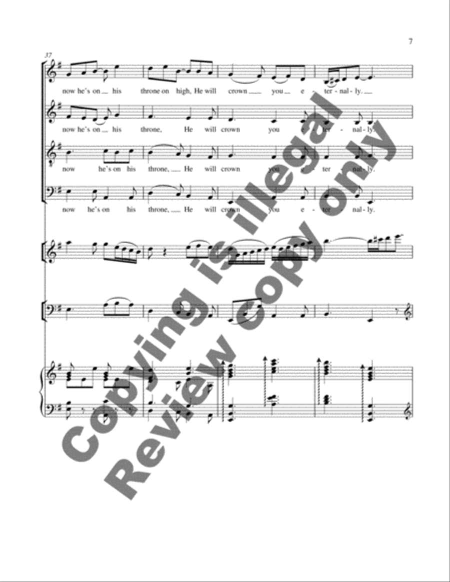 Two Irish Christmas Carols: 1. Ye Sons of Men, With Me Rejoice 4-Part scores gallery preview page 10