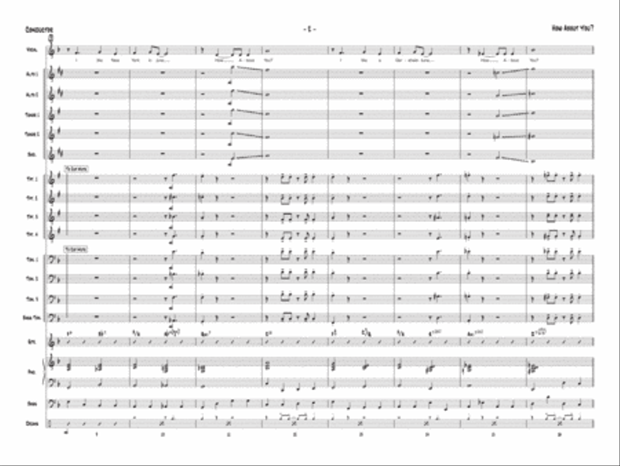 How About You? (score only) Jazz Ensemble scores gallery preview page 3