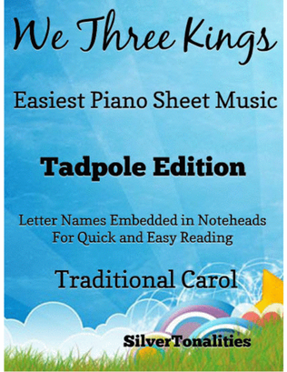 We Three Kings of Orient Are Easiest Piano Sheet Music 2nd Edition