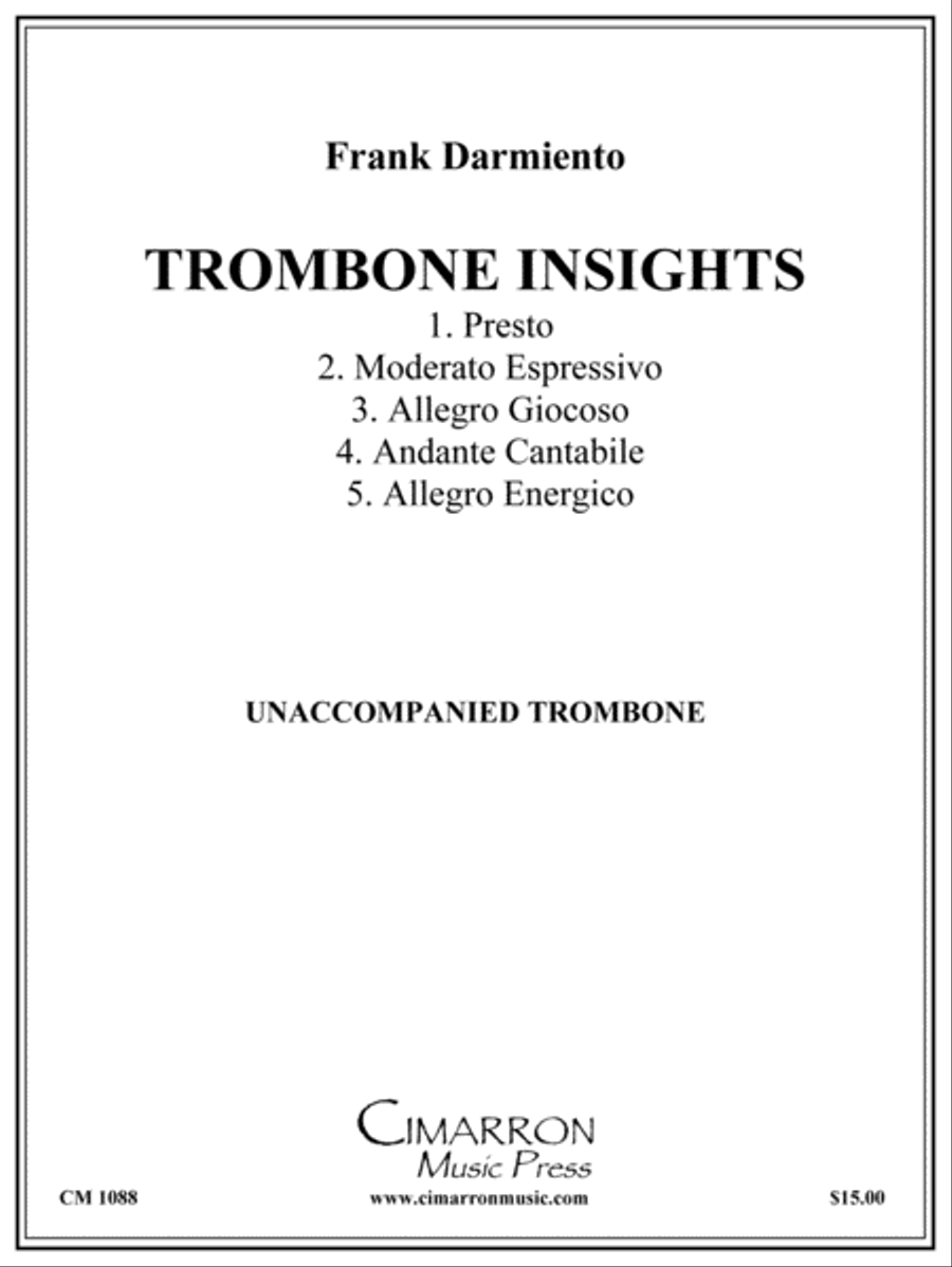Trombone Insights Trombone Solo scores gallery preview page 1
