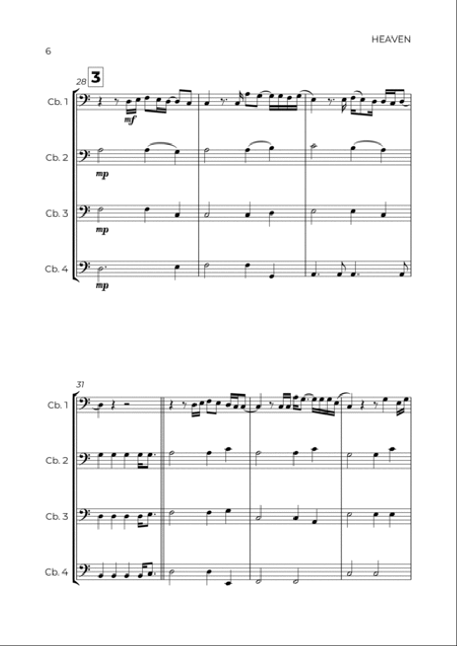 Heaven String Quartet scores gallery preview page 6