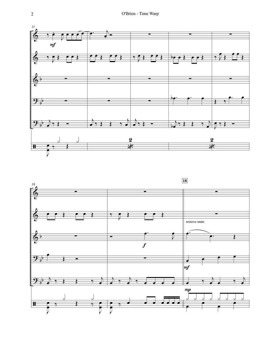 Time Warp Time Warp Small Ensemble scores gallery preview page 3