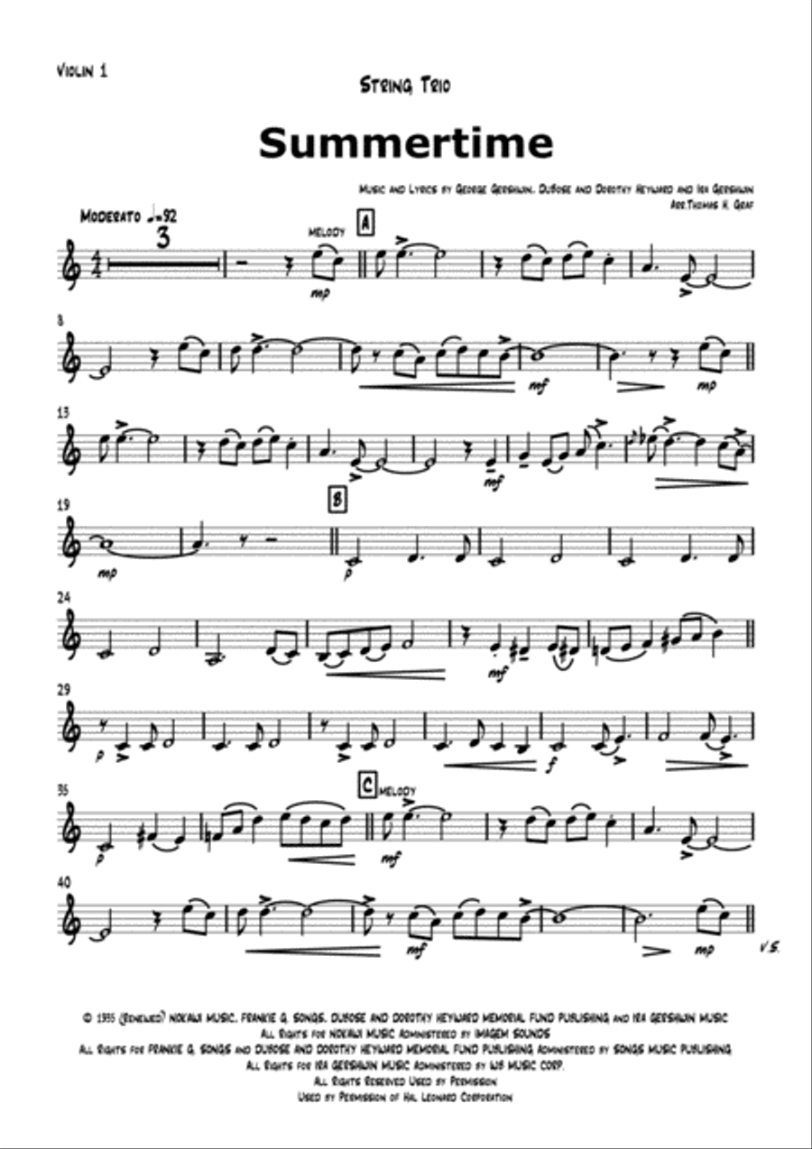 Summertime String Trio scores gallery preview page 4