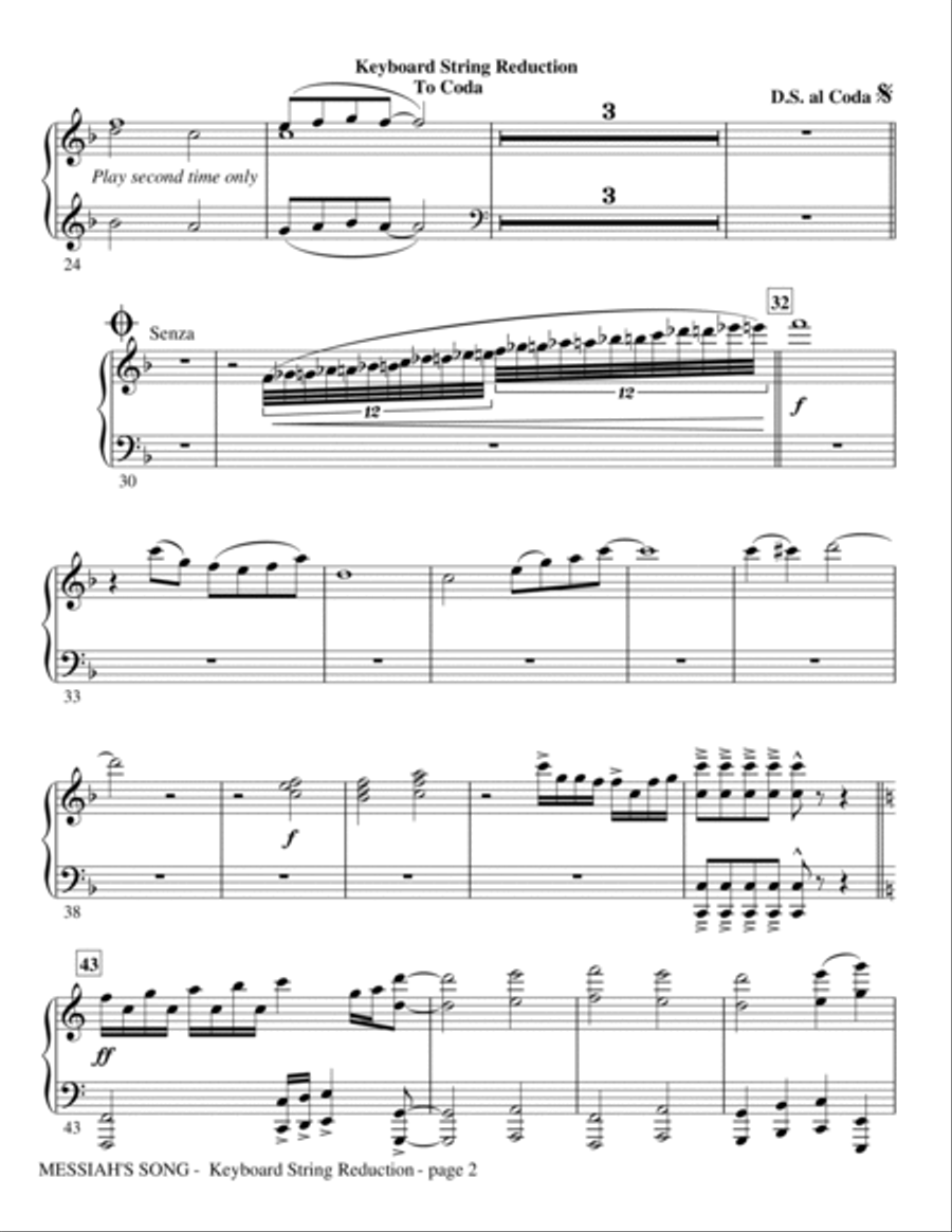 Messiah's Song - Rhythm Messiah's Song - Rhythm Choir scores gallery preview page 2