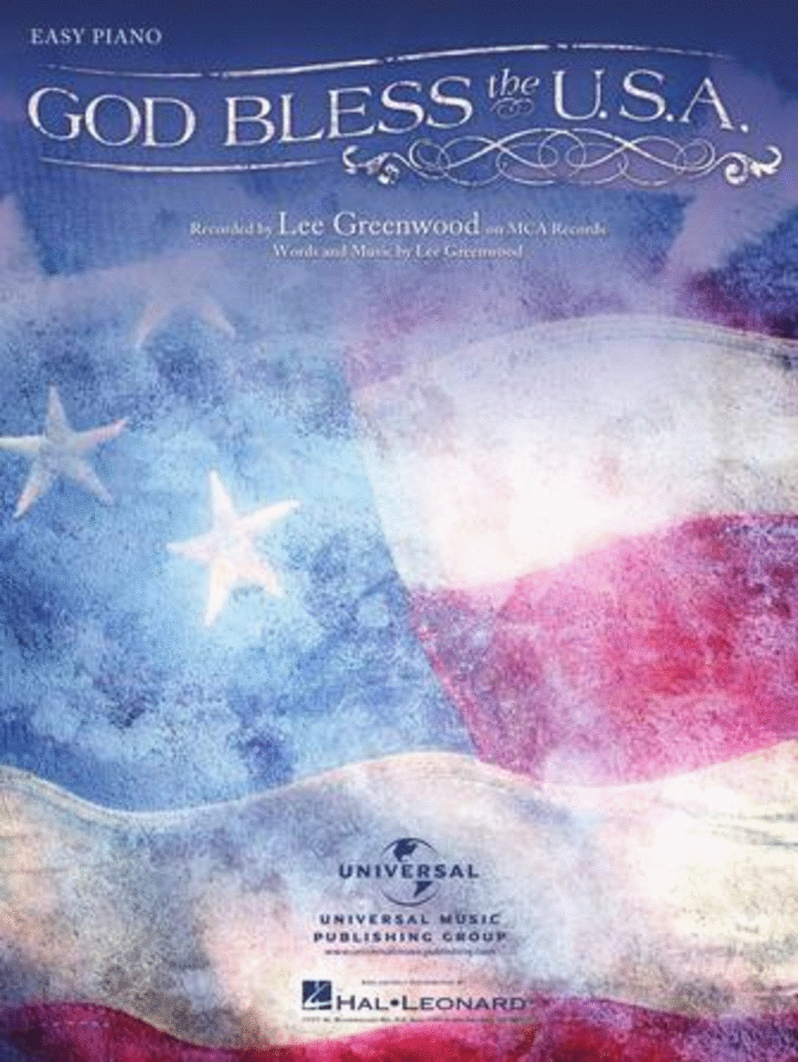 God Bless the U.S.A. Easy Piano scores gallery preview page 1
