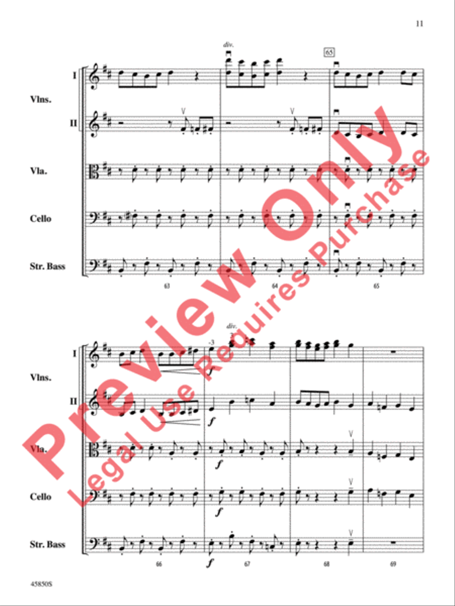 A Danny Elfman Spooktacular String Orchestra scores gallery preview page 12