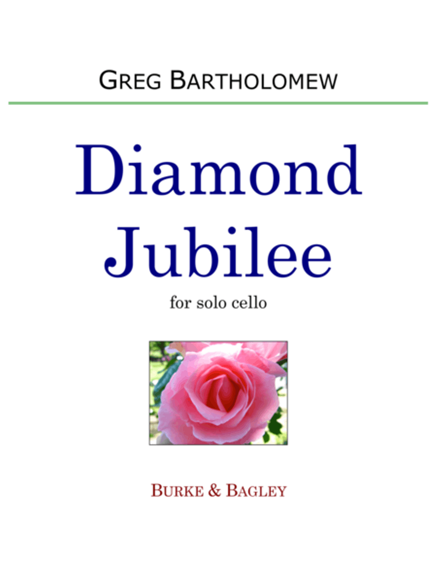 Diamond Jubilee for solo cello Cello Solo scores gallery preview page 1