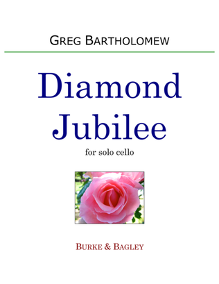 Book cover for Diamond Jubilee for solo cello