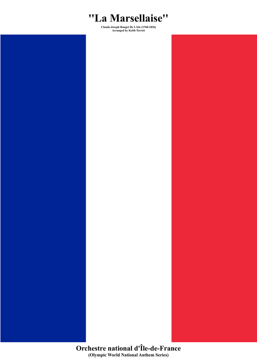 French National Anthem for Symphony Orchestra (Orchestre national d'Île-de-France Edition) Full Orchestra scores gallery preview page 1