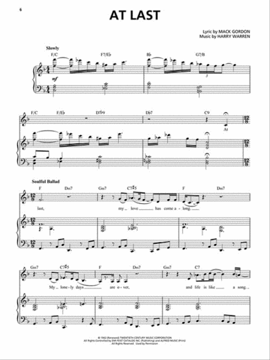 Etta James: Greatest Hits - Original Keys for Singers Voice scores gallery preview page 4