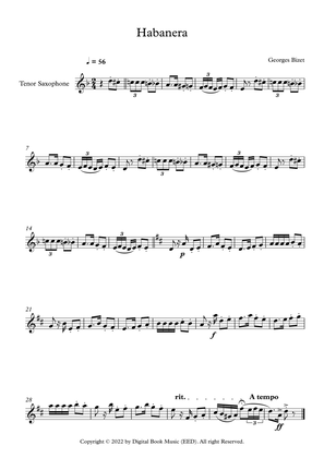 Habanera - Georges Bizet (Tenor Sax)