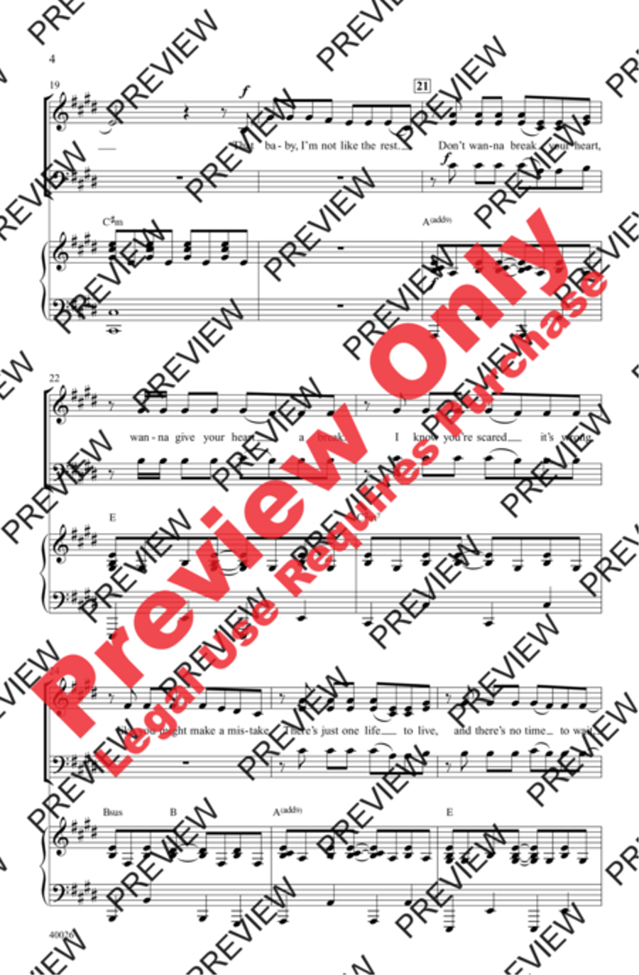Give Your Heart a Break - SoundTrax CD (CD only) Choir scores gallery preview page 4