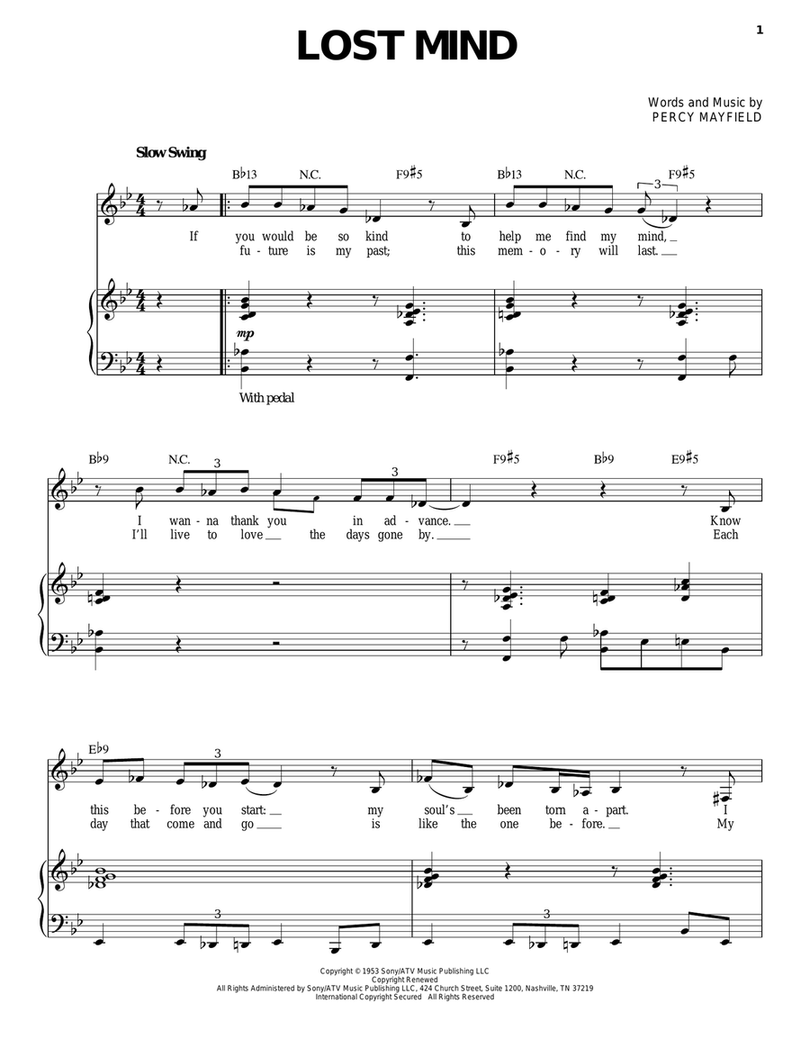 Lost Mind Voice scores gallery preview page 1