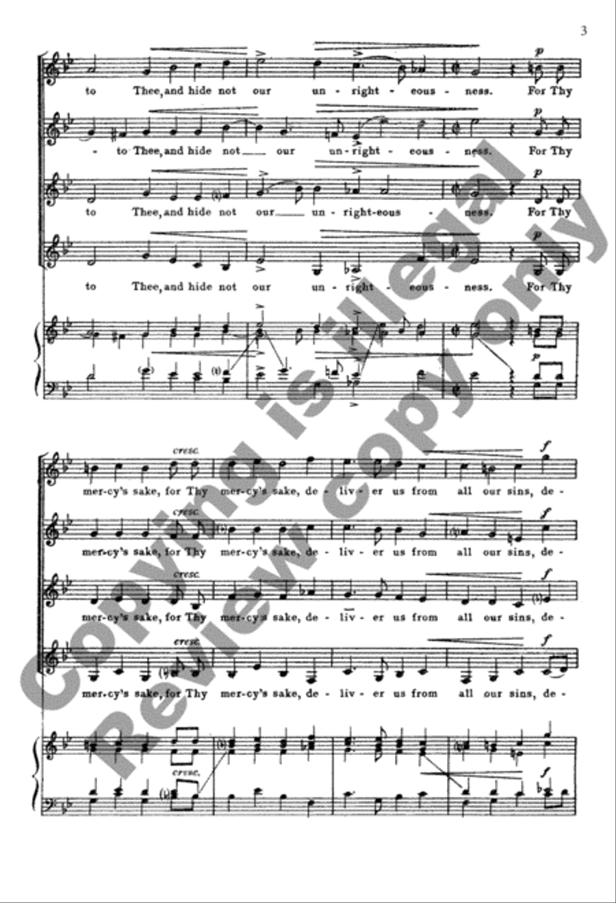 Hide Not Thou Thy Face From Us, O Lord SSAA scores gallery preview page 4