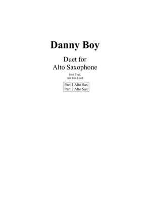 Danny Boy for Saxophone Duet