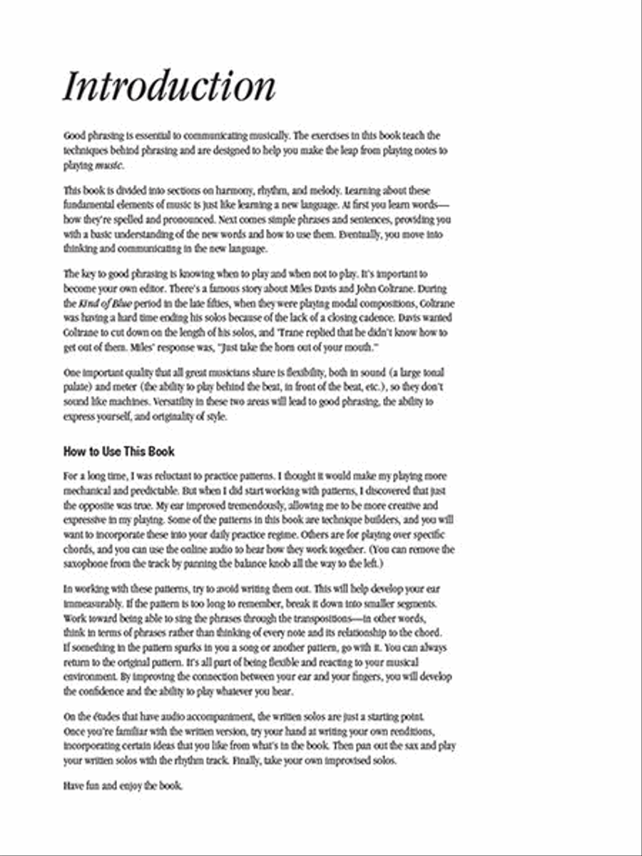 Amazing Phrasing – Tenor Saxophone Tenor Saxophone scores gallery preview page 2