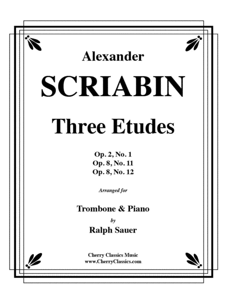 Three Etudes for Trombone and Piano