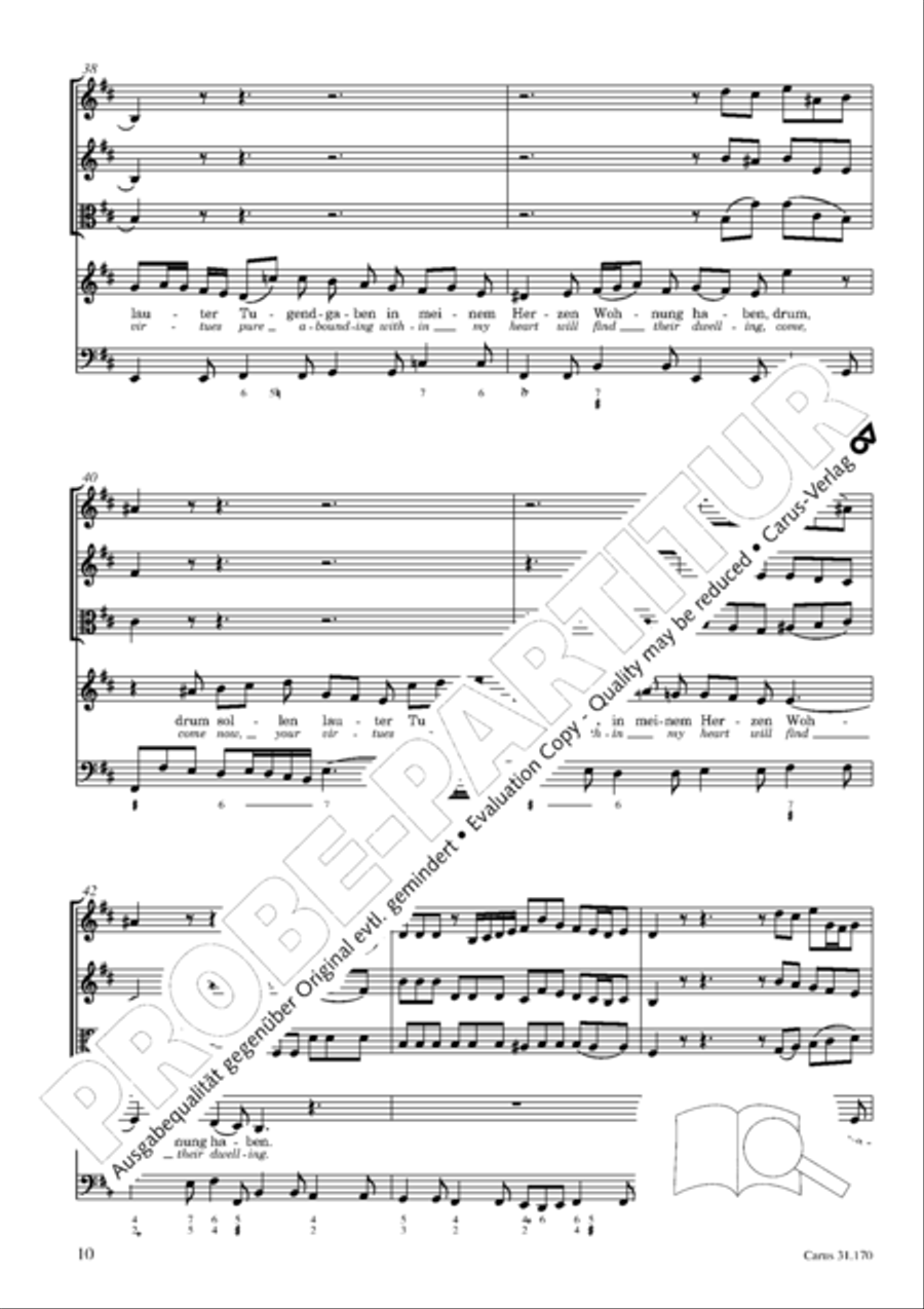 O blessed rest, o welcome heart's delight (Vergnugte Ruh, beliebte Seelenlust) Orchestra scores gallery preview page 11