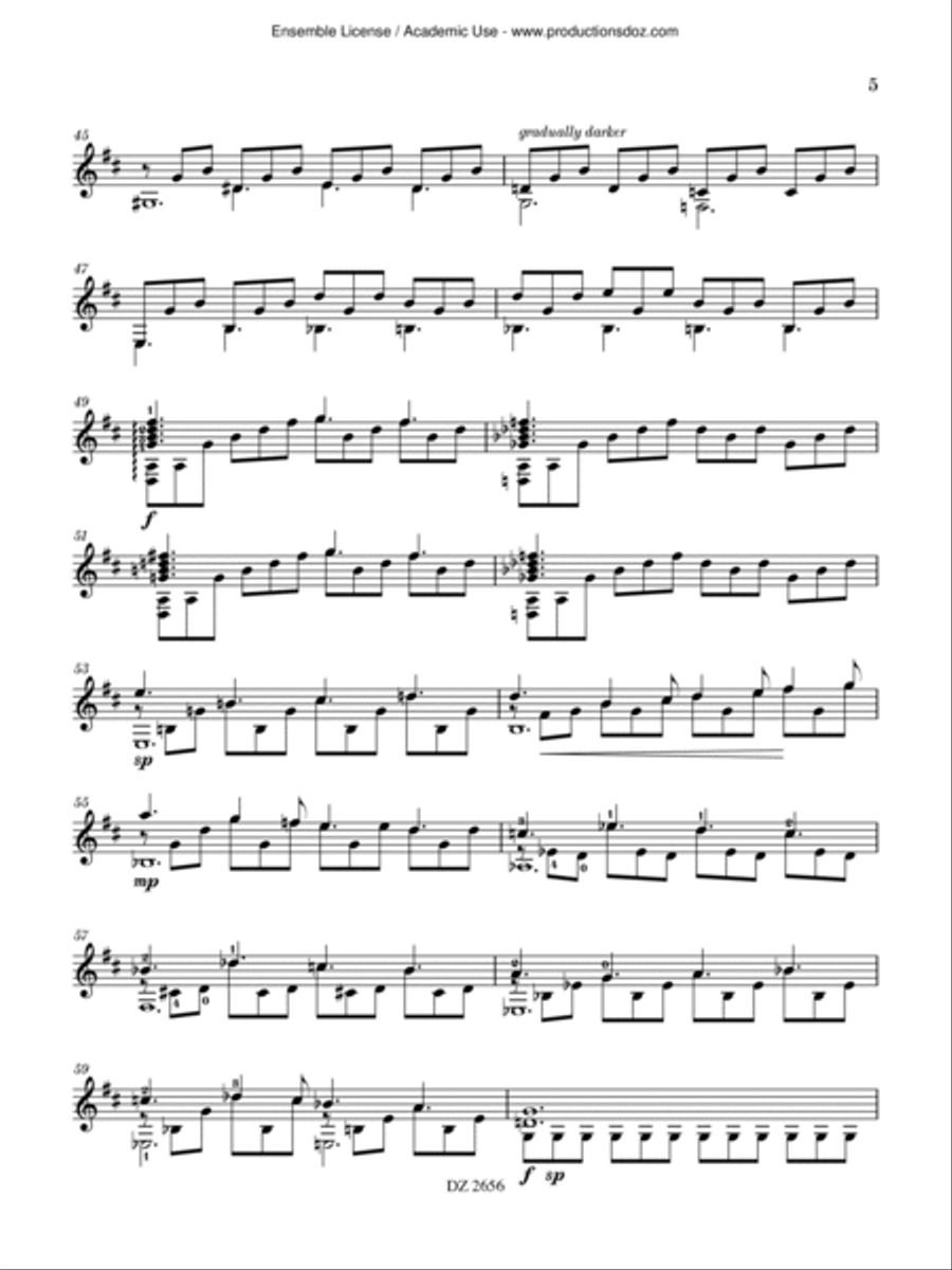 Sonatina Classical Guitar scores gallery preview page 5