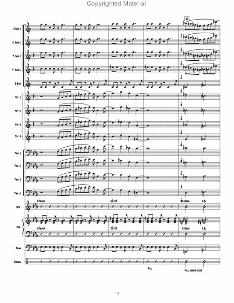 City Lights Jazz Ensemble scores gallery preview page 14