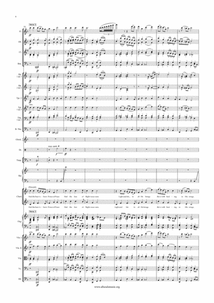 Hark! the Herald Angels Sing – Full Orchestra and SATB Choir image number null