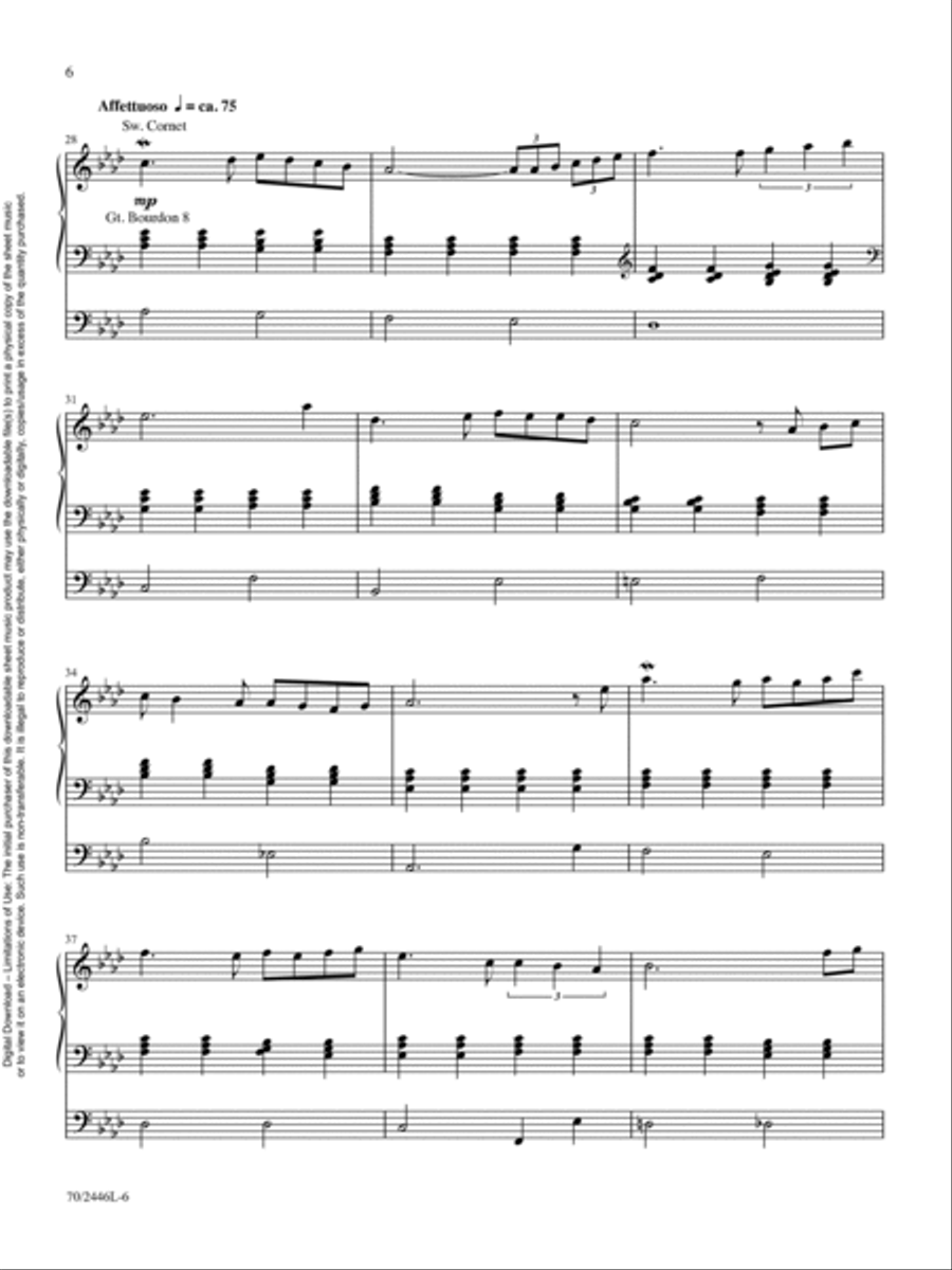 All Glory Be to Christ Organ scores gallery preview page 6