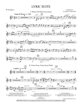 Lyric Suite - Bb Trumpet 1