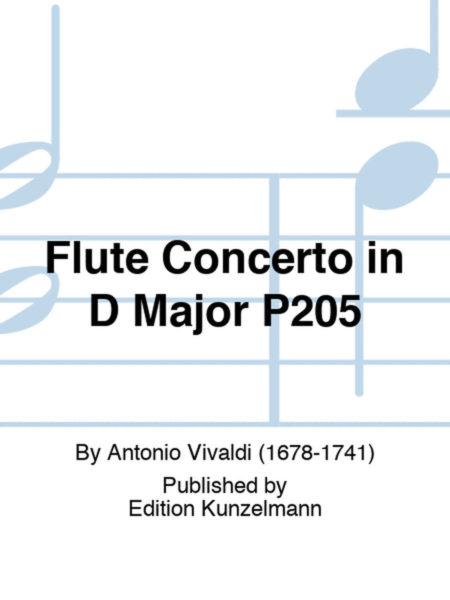 Flute Concerto in D Major P205