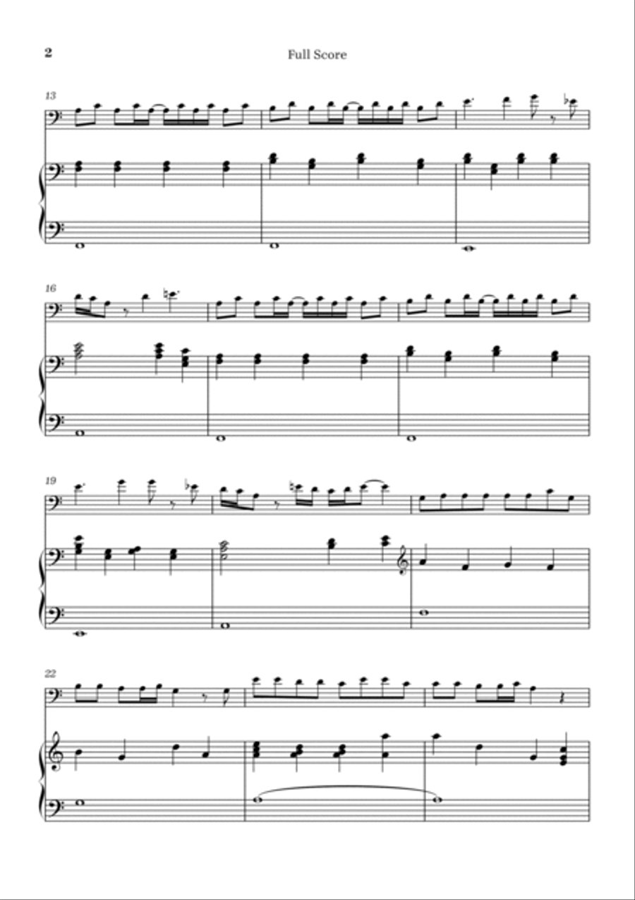 Peaches Bassoon scores gallery preview page 2