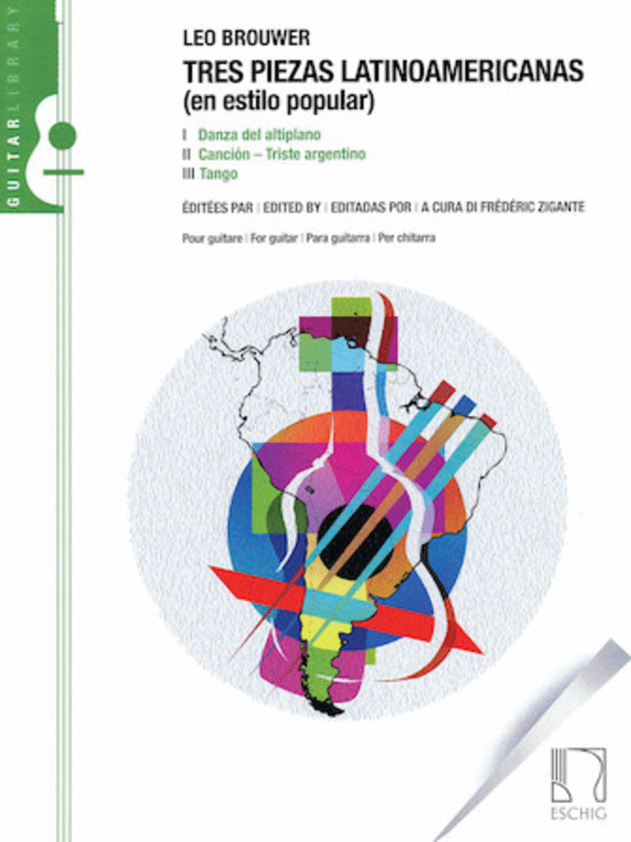 Tres Piezas Latinoamericas Acoustic Guitar scores gallery preview page 1