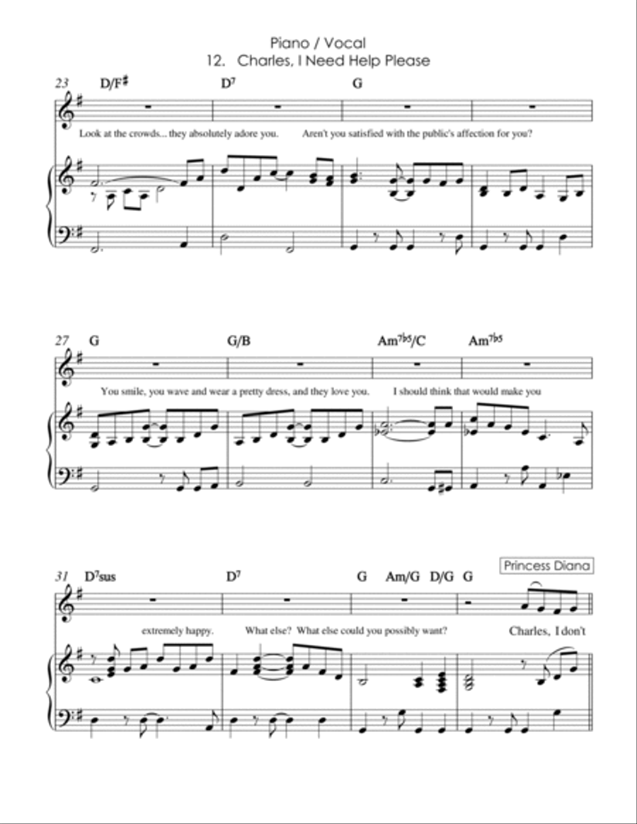 Charles, I Need Help Please Voice scores gallery preview page 3