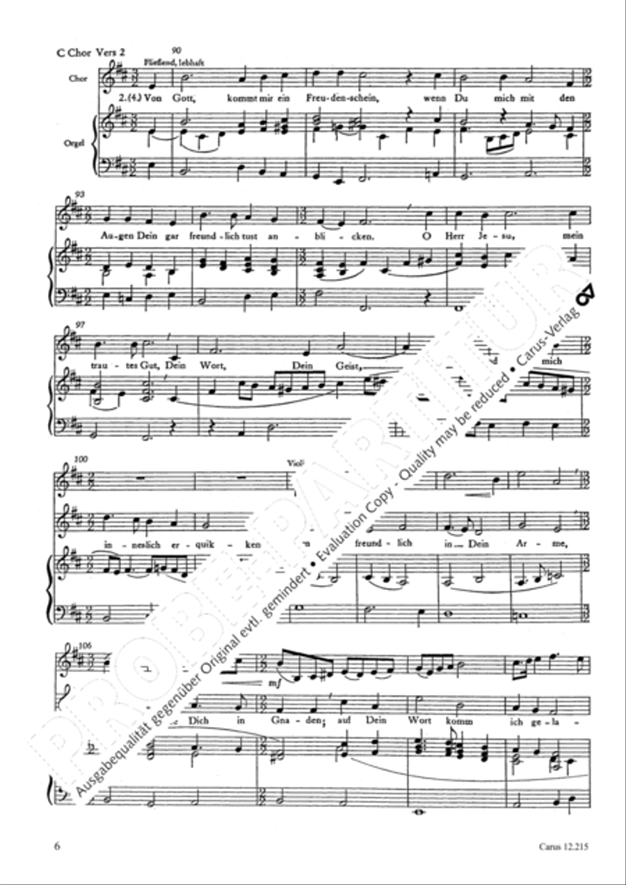 How brightly beams the morning star (Wie schon leuchtet der Morgenstern) Unison Choir scores gallery preview page 7