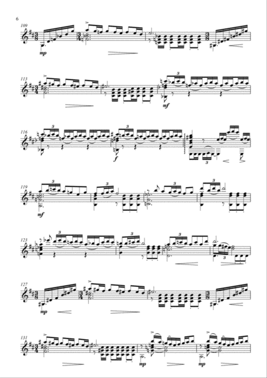 Tema con variaciones Tema con variaciones Classical Guitar scores gallery preview page 6