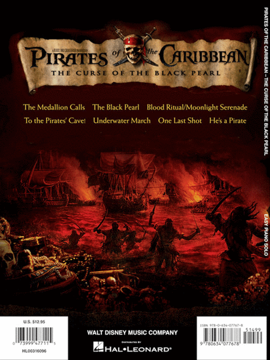Pirates of the Caribbean – The Curse of the Black Pearl Easy Piano scores gallery preview page 6