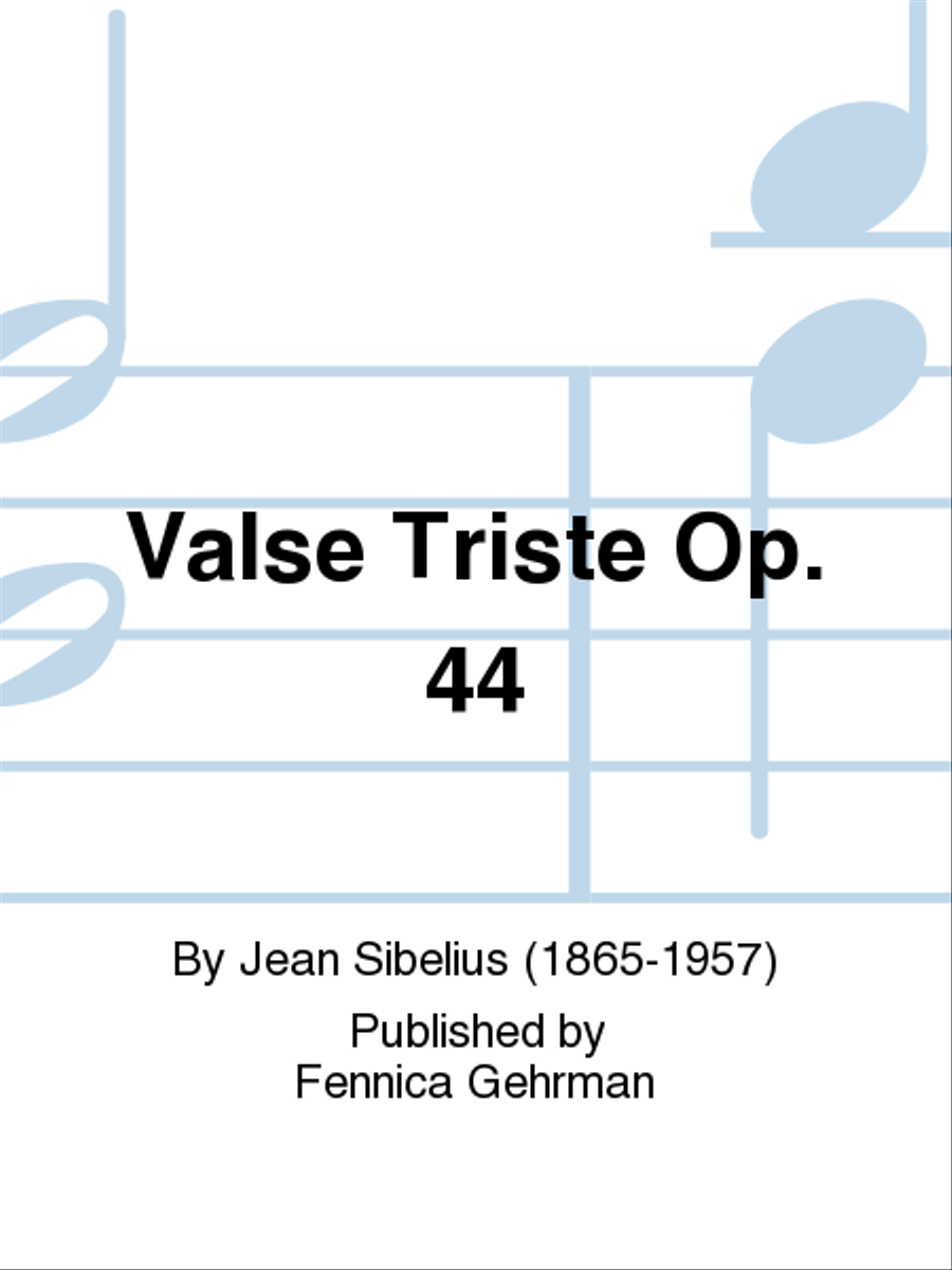 Valse triste op 44 (for violin and piano) Violin Solo scores gallery preview page 1