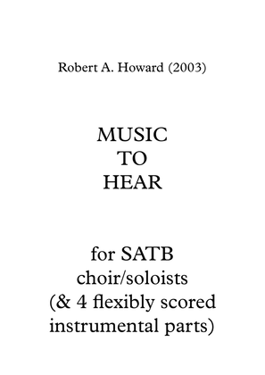 Music to Hear (Flexible Version) - Score Only