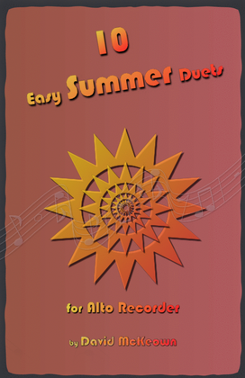 Book cover for 10 Easy Summer Duets for Alto Recorder