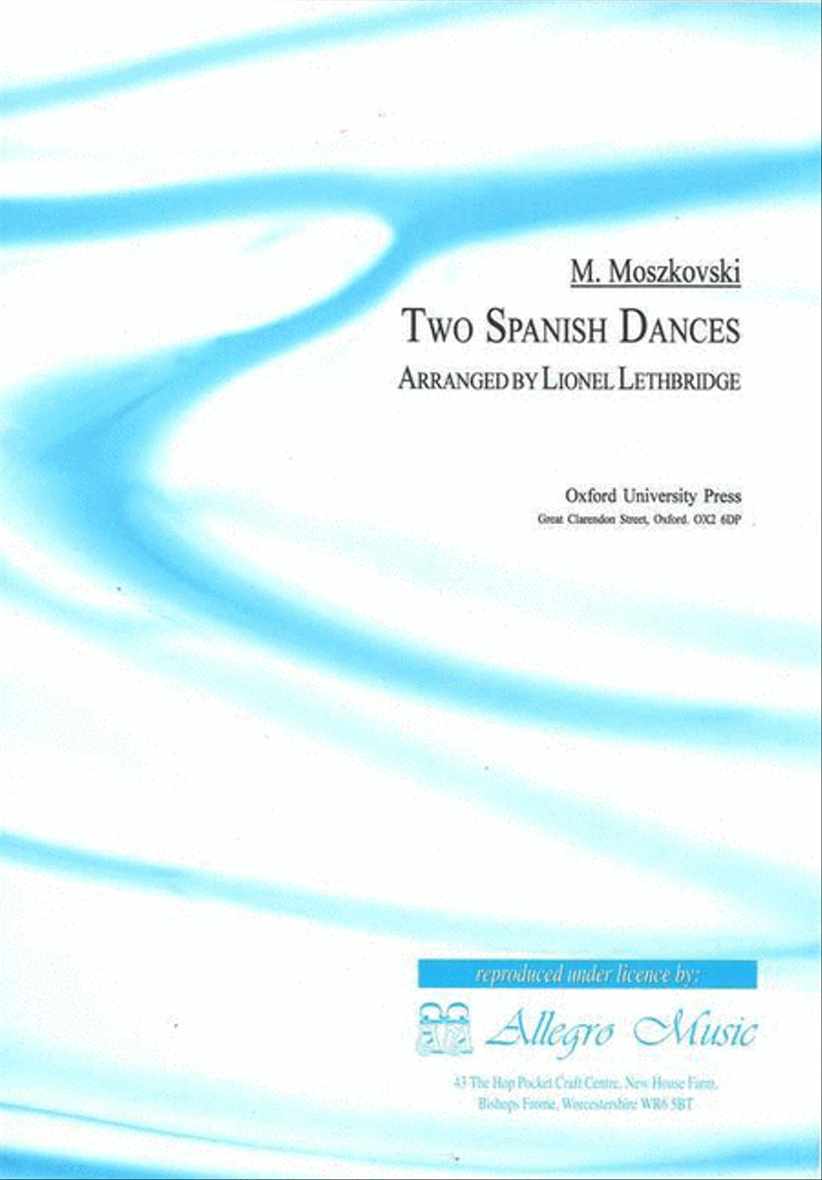 Moszkowski - 2 Spanish Dances Clarinet/Piano (Archive) Clarinet Solo scores gallery preview page 1