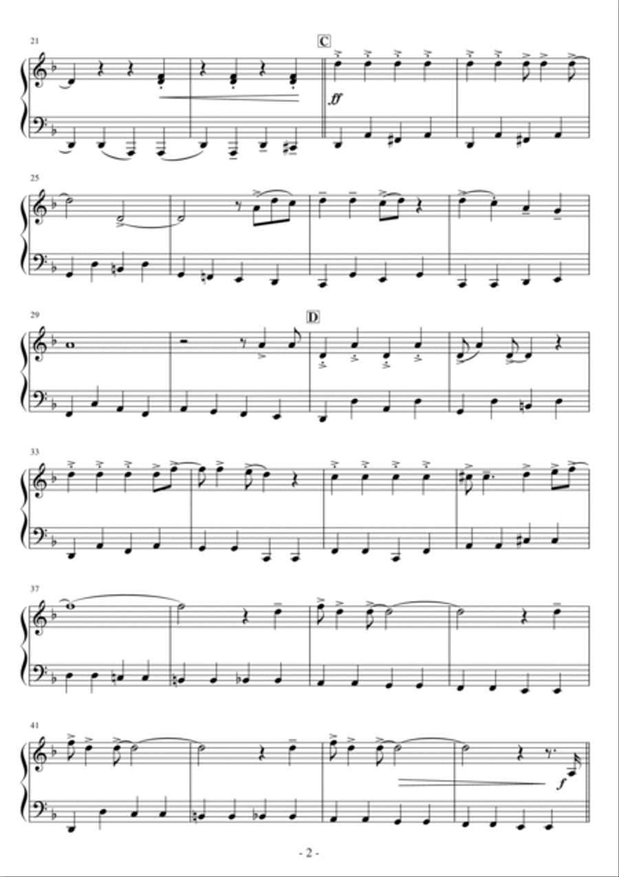 Sunny Afternoon Sunny Afternoon Easy Piano scores gallery preview page 2