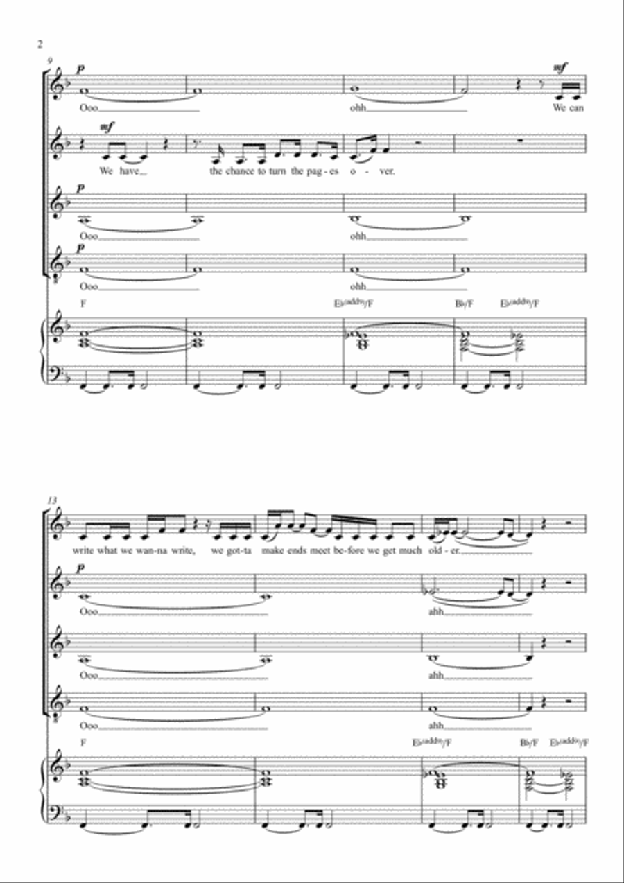 You're The Voice You're The Voice 4-Part scores gallery preview page 2
