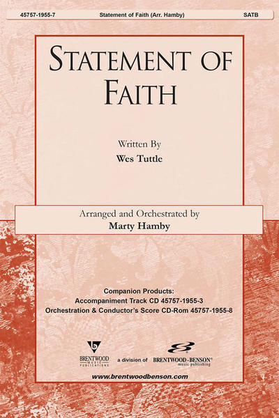 Statement Of Faith (Split Track Accompaniment CD)