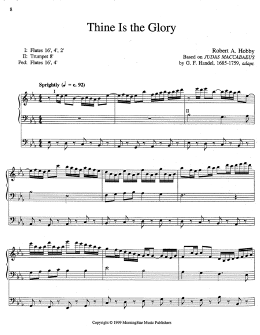 Three Easter Hymn Settings Organ scores gallery preview page 4